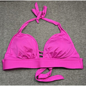 Kona Sol Fuchsia Triangle Bikini Top Magenta - Women's Size D/DD